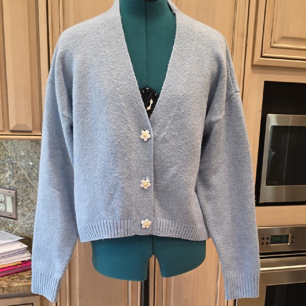 Altar'd State Flower Button Cardigan - SZ L